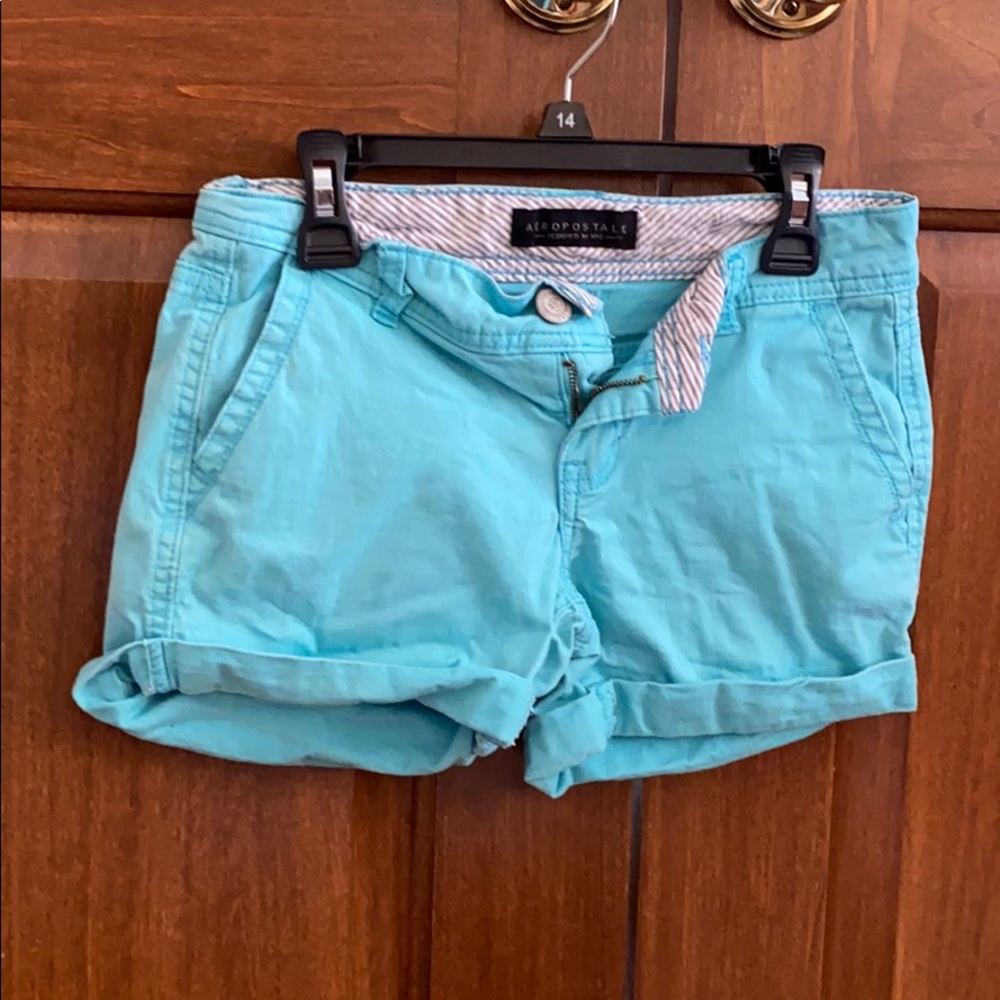 teal bubble shorts